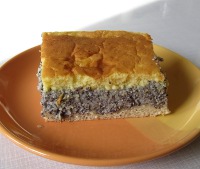 Mohnkuchen mit Eierschecke